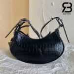 Túi Balenciaga Le Cagole Xs Shoulder Bag Black Đen Crodcodile 26CM Best Quality