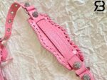 Túi Balenciaga Le Cagole Xs Shoulder Bag Pink Hồng Crodcodile 26CM Best Quality