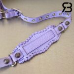 Túi Balenciaga Le Cagole Xs Shoulder Bag Purple Tím Crodcodile 26CM Best Quality
