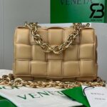 Túi Bottega Veneta Chain Cassette Almond Da Cừu 26CM Best Quality