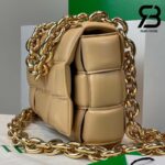 Túi Bottega Veneta Chain Cassette Almond Da Cừu 26CM Best Quality