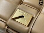 Túi Bottega Veneta Chain Cassette Almond Da Cừu 26CM Best Quality