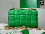 Túi Bottega Veneta Chain Cassette Parakeet Xanh Lá Da Cừu 26CM Best Quality