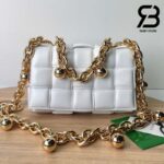 Túi Bottega Veneta Chain Cassette White Trắng Da Cừu 26CM Best Quality