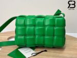 Túi Bottega Veneta Padded Cassette Parakeet Xanh Lá Da Cừu 26CM Best Quality