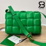 Túi Bottega Veneta Padded Cassette Parakeet Xanh Lá Da Cừu 26CM Best Quality