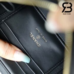 Túi Chanel 22A Vanity Casual Style Màu Đen Da Cừu 17CM Best Quality