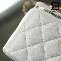 Túi Chanel 22A Vanity Casual Style Màu Trắng Da Cừu 17CM Best Quality