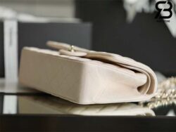 Túi Chanel Classic Medium Màu Kem Nhạt Da Incas Caviar 25CM Best Quality