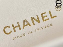 Túi Chanel Classic Medium Màu Kem Nhạt Da Incas Caviar 25CM Best Quality