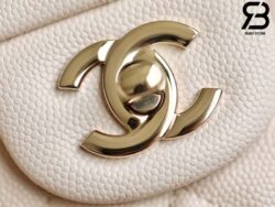 Túi Chanel Classic Medium Màu Kem Nhạt Da Incas Caviar 25CM Best Quality