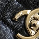 Túi Chanel Coco Handile Medium Black Đen Da Caviar Lizarrd Lót Vải 29CM Best Quality