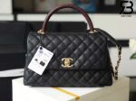Túi Chanel Coco Handile Medium Black Đen Da Caviar Lizarrd Lót Da 29CM Best Quality