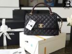 Túi Chanel Coco Handile Medium Black Đen Da Caviar Lizarrd Lót Da 29CM Best Quality