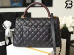 Túi Chanel Coco Handile Medium Black Đen Da Caviar Lizarrd Lót Da 29CM Best Quality