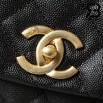 Túi Chanel Coco Handile Medium Black Đen Da Caviar Lizarrd Lót Da 29CM Best Quality