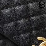 Túi Chanel Coco Handile Medium Black Đen Da Caviar Lizarrd Lót Da 29CM Best Quality