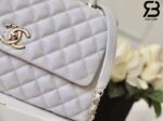 Túi Chanel Coco Handle Medium White Trắng Da Caviar Lót Vải 29CM Best Quality