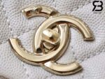 Túi Chanel Coco Handle Medium White Trắng Da Caviar Lót Vải 29CM Best Quality