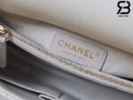 Túi Chanel Coco Handle Medium White Trắng Da Caviar Lót Vải 29CM Best Quality