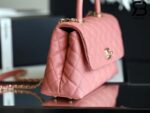 Túi Chanel Coco Handle Small Pink Hồng Da Caviar Lót vải 24CM Best Quality