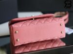 Túi Chanel Coco Handle Small Pink Hồng Da Caviar Lót vải 24CM Best Quality