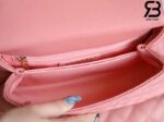 Túi Chanel Coco Handle Small Pink Hồng Da Caviar Lót vải 24CM Best Quality