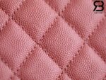 Túi Chanel Coco Handle Small Pink Hồng Da Caviar Lót vải 29CM Best Quality