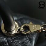 Túi Chanel Coco Mini Handle Black Đen Da Caviar Lizarrd Lót Vải 19CM Best Quality