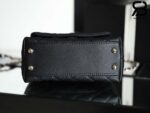 Túi Chanel Coco Mini Handle Black Đen Da Caviar Lizarrd Lót Vải 19CM Best Quality