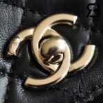 Túi Chanel Coco Mini Handle Black Đen Da Lambskin Lót Da 19CM Best Quality