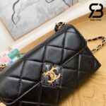 Túi Chanel Mini Flap Bag Black Đen Da Cừu 18CM Best Quality