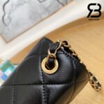 Túi Chanel Mini Flap Bag Black Đen Da Cừu 18CM Best Quality