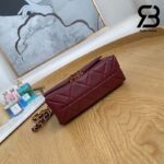 Túi Chanel Mini Flap Bag Bordeaux Red Đỏ Da Cừu 18CM Best Quality