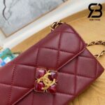 Túi Chanel Mini Flap Bag Bordeaux Red Đỏ Da Cừu 18CM Best Quality