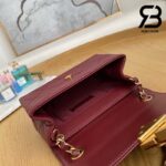 Túi Chanel Mini Flap Bag Bordeaux Red Đỏ Da Cừu 18CM Best Quality