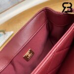 Túi Chanel Mini Flap Bag Bordeaux Red Đỏ Da Cừu 18CM Best Quality
