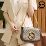 Túi Gucci Blondie Shoulder Bag GG Canvas Brown Nâu 28CM Best Quality