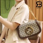 Túi Gucci Blondie Shoulder Bag GG Canvas Brown Nâu 28CM Best Quality
