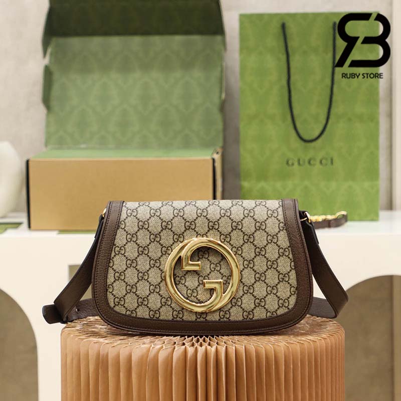 Túi Gucci Blondie Shoulder Bag GG Canvas Brown Nâu 28CM Best Quality