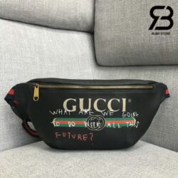 Túi Gucci Coco Capitan Logo Belt Bag Black Đen Future 28CM Best Quality