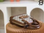 Túi Gucci Horsebit 1955 Mini Top Handle Bag GG Canvas Brown Nâu 20CM Best Quality