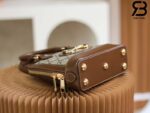 Túi Gucci Horsebit 1955 Mini Top Handle Bag GG Canvas Brown Nâu 20CM Best Quality