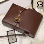 Túi Gucci Horsebit 1955 Phone Box Mini Brown Nâu Da Bê 17CM Best Quality