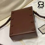 Túi Gucci Horsebit 1955 Phone Box Mini Brown Nâu Da Bê 17CM Best Quality