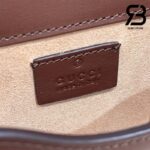 Túi Gucci Horsebit 1955 Phone Box Mini Brown Nâu Da Bê 17CM Best Quality
