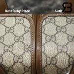 Túi Gucci Horsebit 1955 Top Handle Bag GG Canvas Brown Nâu 28CM Best Quality