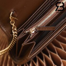 Túi Gucci Horsebit 1955 Woc GG Canvas Brown Nâu 19CM Best Quality