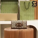 Túi Gucci Horsebit 1955 Woc GG Canvas Brown Nâu 19CM Best Quality