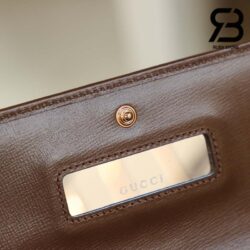 Túi Gucci Horsebit 1955 Woc GG Canvas Brown Nâu 19CM Best Quality